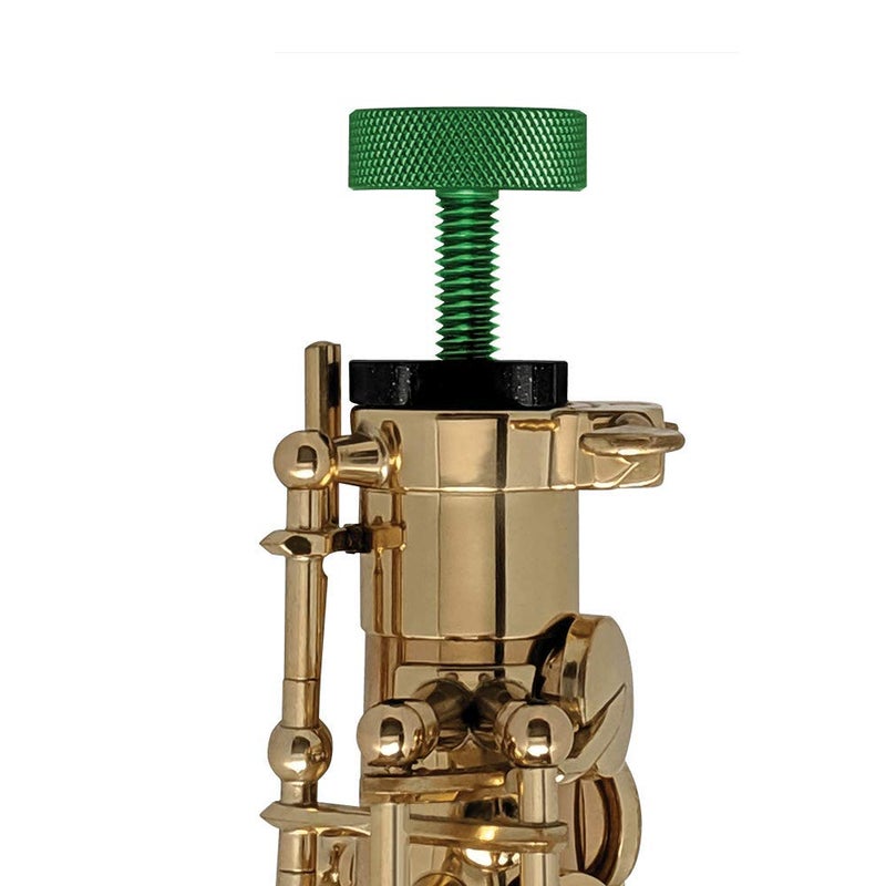Key Leaves GapCap Alto Saxophone end plug flex fits in your sax, expands to fit your case, vents air to dry the body tube, and shock absorbs impact like no other end cap - Image 1
